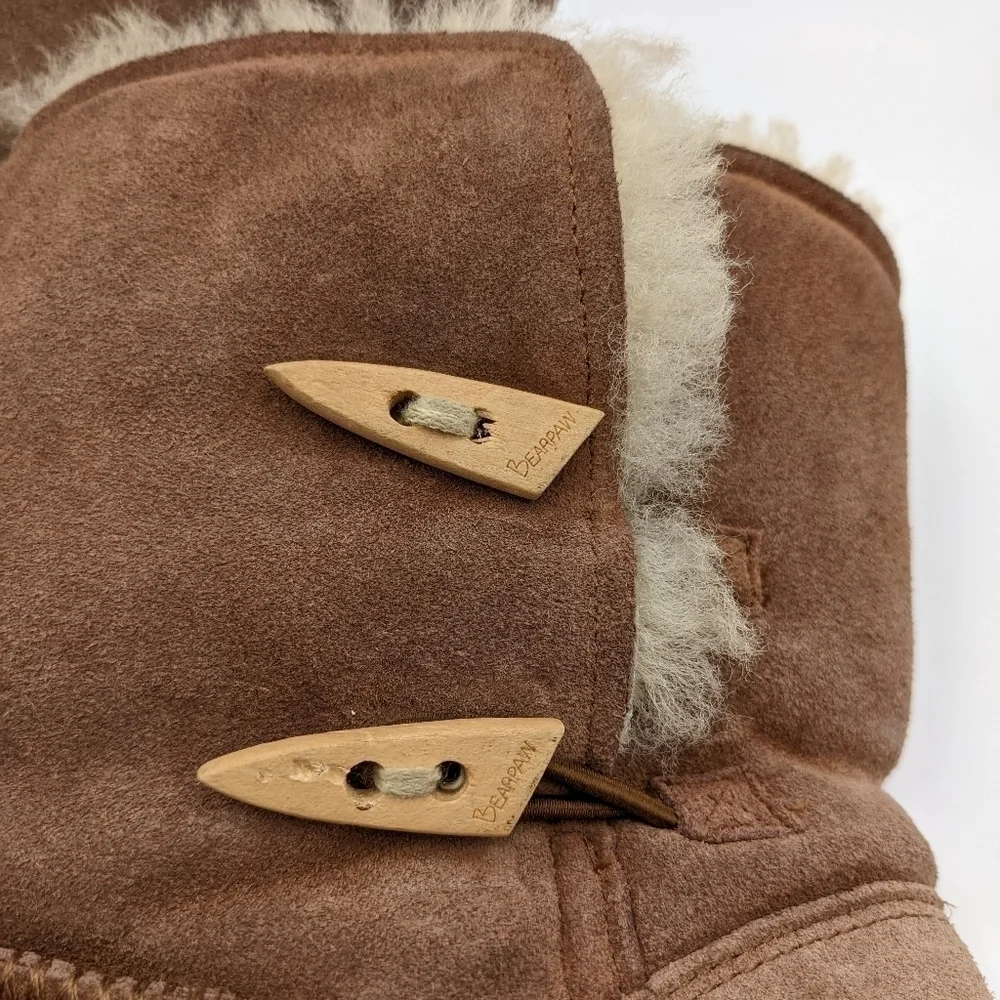 Bearpaw Lined Brown Suede Winter Boot 10 Women